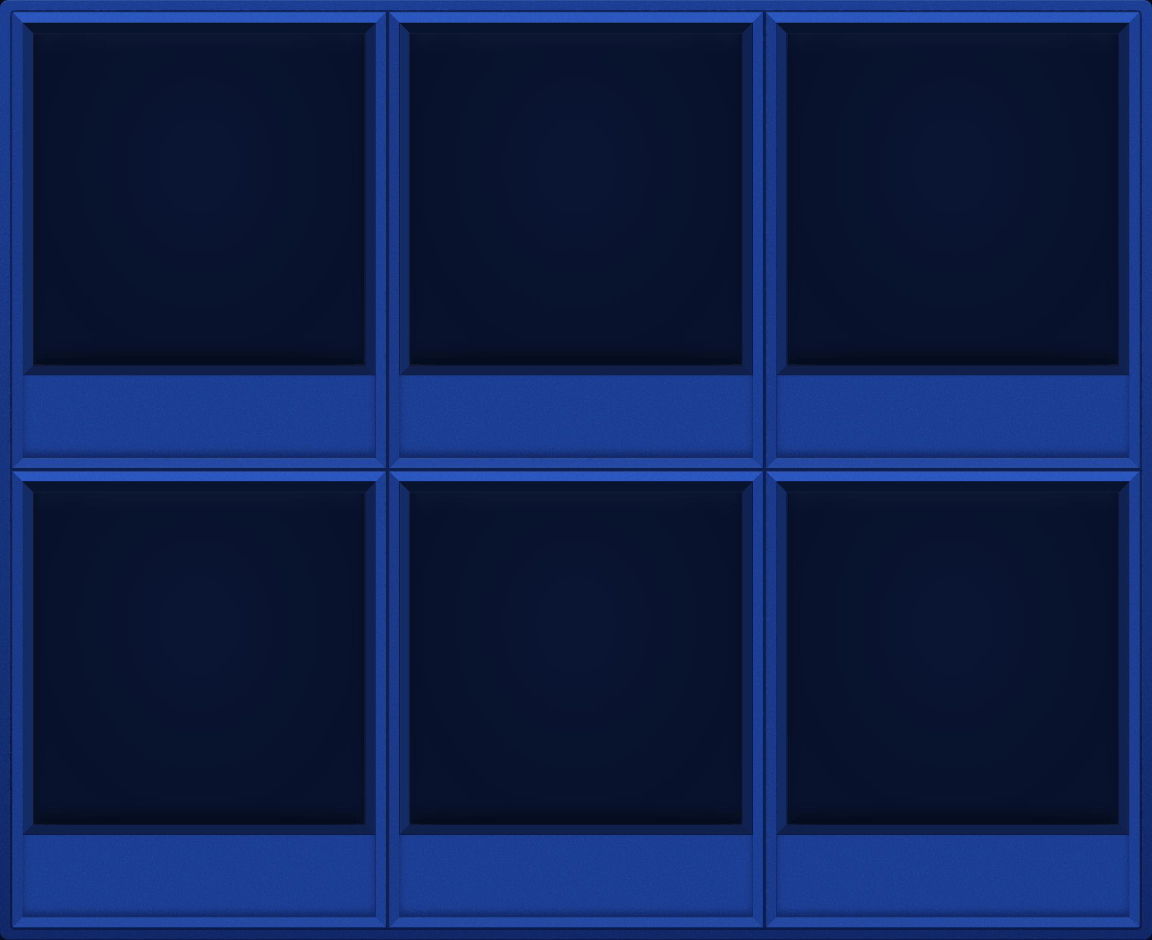 Blue Display Case (2x3)